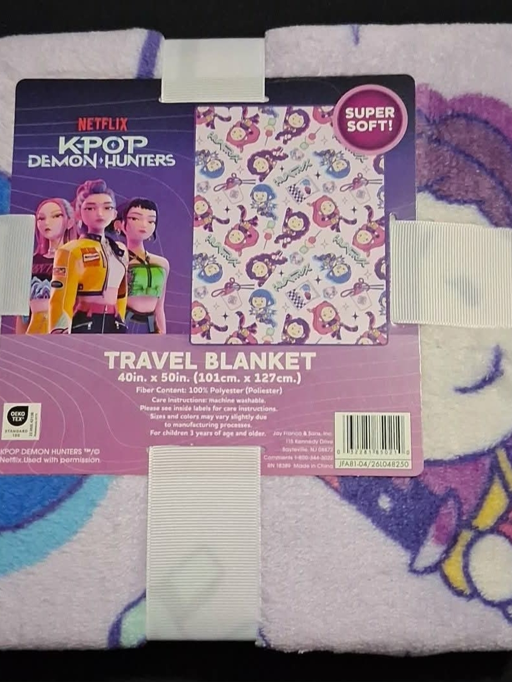 New Netflix K-Pop Demon Hunters Huntr/x Travel Blanket